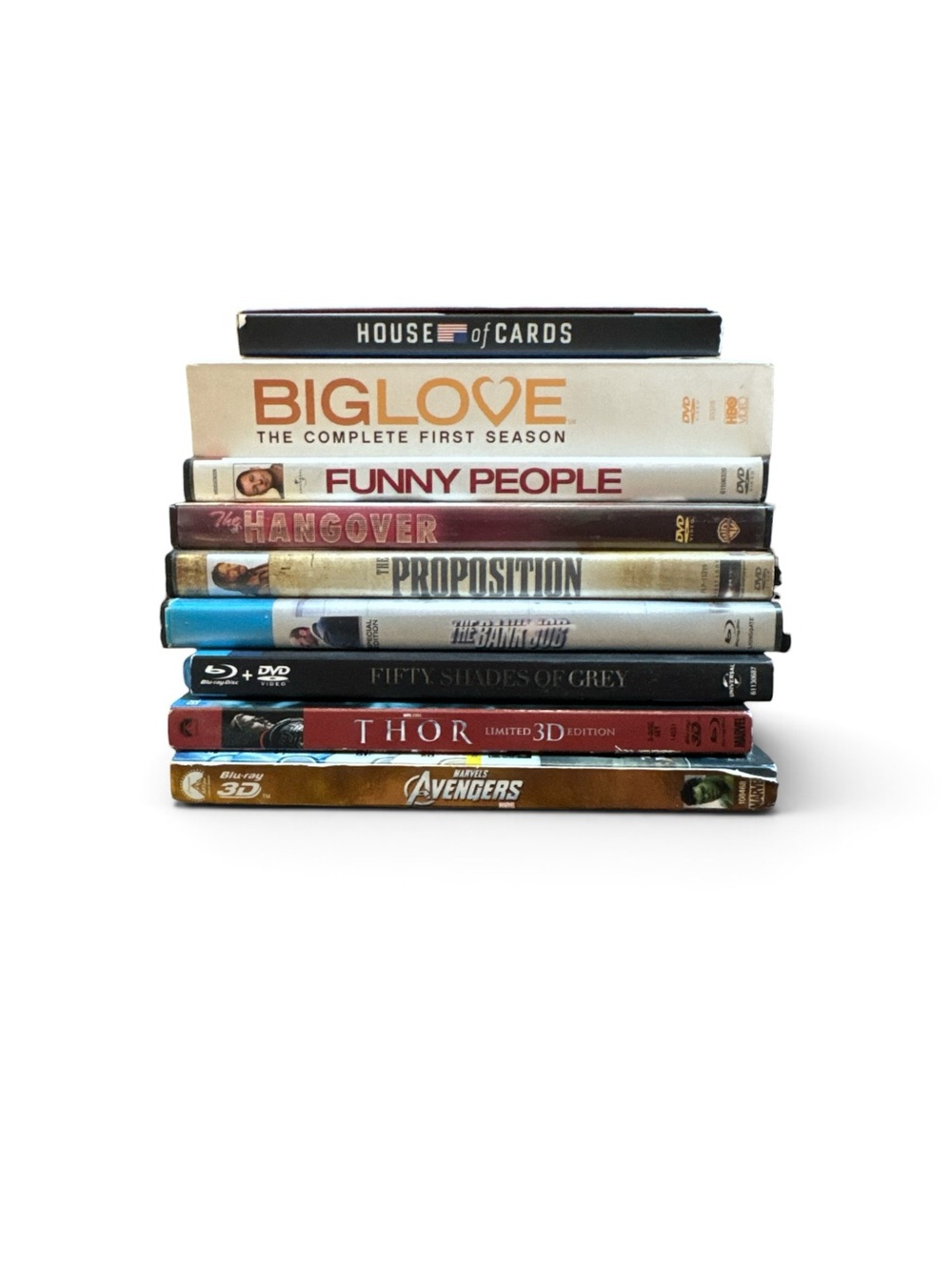Random Blu-RAY & DVD Bundle Set Lot of 9 DVDS Movies and Shows Entertainment